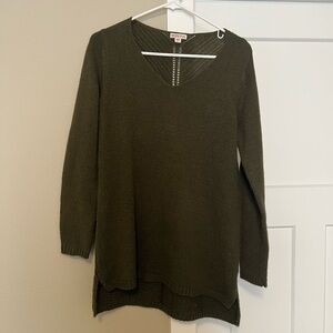 Merona Olive Green Crew Neck Sweater